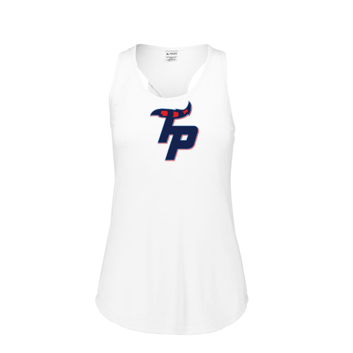 [FT0TUBWH-FAS-LOGO3] Ladies Tri Blend Tank Top (Female Adult S, White, Logo 3)