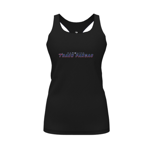 [CUS-DFW-RCBK-PER-BLK-FYS-LOGO2] Racerback Tank Top (Female Youth S, Black, Logo 2)