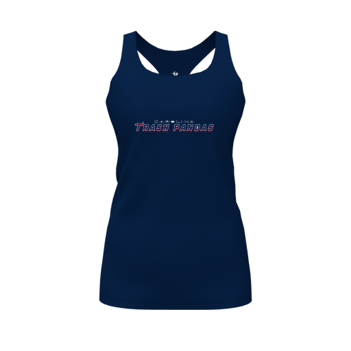 [CUS-DFW-RCBK-PER-NVY-FYS-LOGO2] Racerback Tank Top (Female Youth S, Navy, Logo 2)