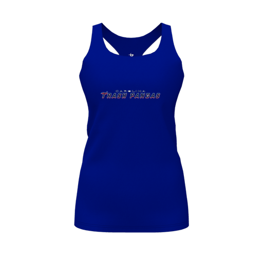[CUS-DFW-RCBK-PER-RYL-FYS-LOGO2] Racerback Tank Top (Female Youth S, Royal, Logo 2)
