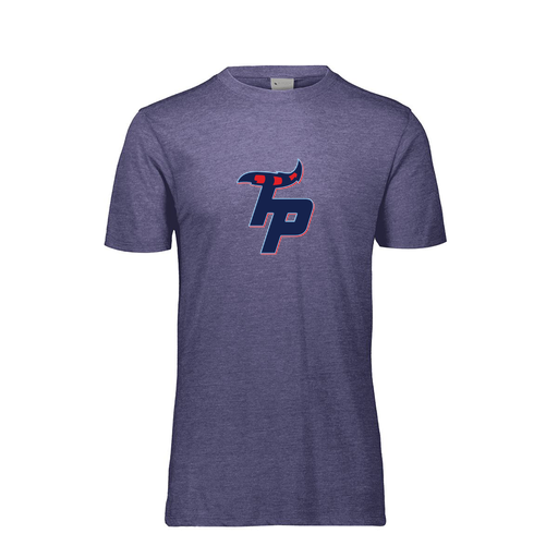 [FTSCUBNV-YS-LOGO3] Decker Youth Tri-Blend T-Shirt - Short Sleeve (Youth S, Navy, Logo 3)