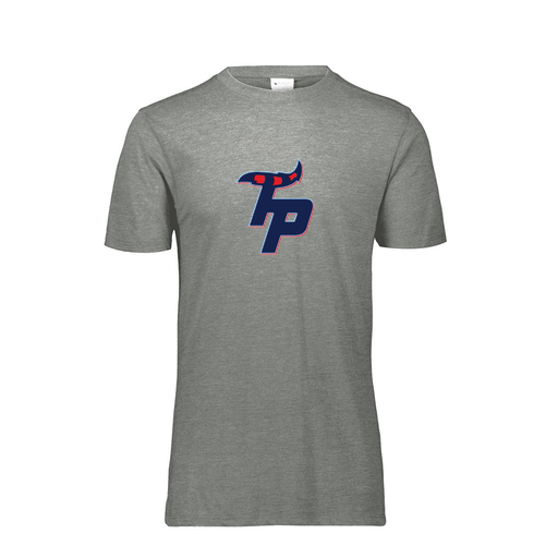 [FTSCUBGY-YS-LOGO3] Decker Youth Tri-Blend T-Shirt - Short Sleeve (Youth S, Gray, Logo 3)