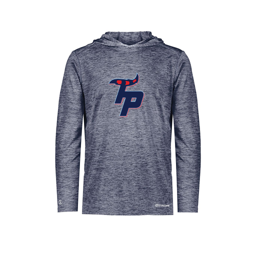 [FOLHCGNV-AS-LOGO3] Decker Men's Charge Hoodie (Adult S, Navy, Logo 3)