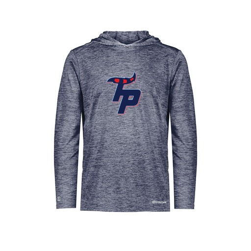 [CUS-DFW-CHGHOOD-PER-LSL-NVY-YS-LOGO3] Youth Charge Hoodie (Youth S, Navy, Logo 3)
