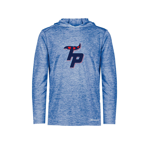 [FOLHCGRY-YS-LOGO3] Decker Youth Charge Hoodie (Youth S, Royal, Logo 3)