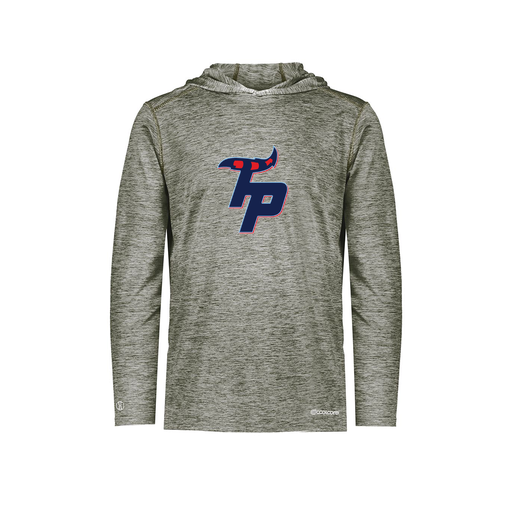 [FOLHCGGY-YS-LOGO3] Decker Youth Charge Hoodie (Youth S, Gray, Logo 3)