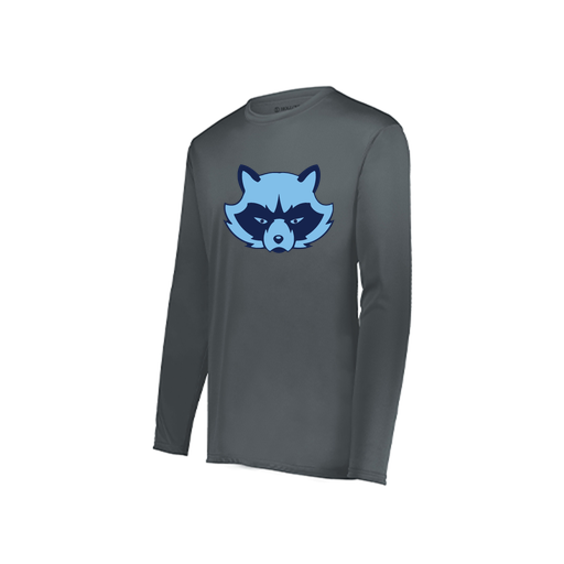 [222822.059.XS-LOGO1] Men's LS Smooth Sport Shirt (Adult XS, Gray, Logo 1)