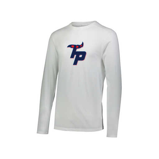 [FTLCUBWH-AXS-LOGO3] Decker Men's Tri-Blend T-Shirt - Long Sleeve (Adult XS, White, Logo 3)