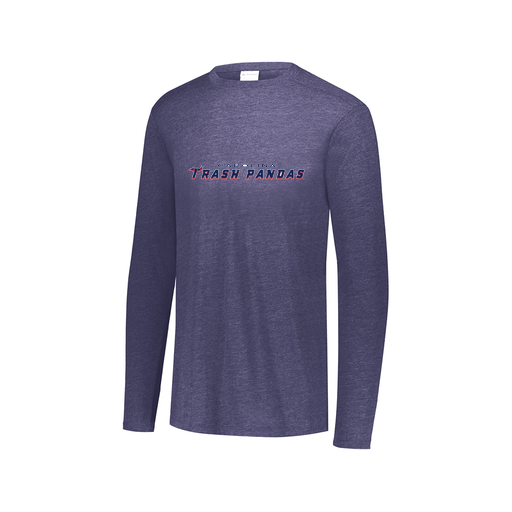 [FTLCUBNV-AXS-LOGO2] Decker Men's Tri-Blend T-Shirt - Long Sleeve (Adult XS, Navy, Logo 2)