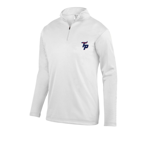 [FOLQFFWH-AS-LOGO3] Decker Men's FlexFleece 1/4 Zip (Adult S, White, Logo 3)