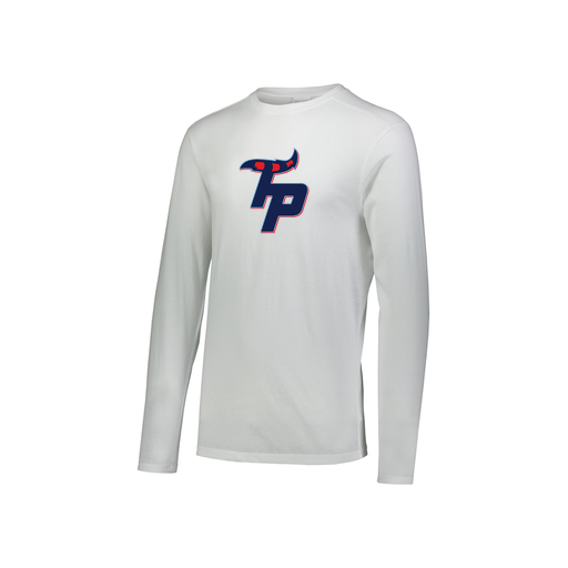 [FTLCUBWH-YS-LOGO3] Decker Youth Tri-Blend T-Shirt - Long Sleeve (Youth S, White, Logo 3)