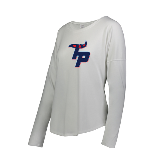 [3077.005.S-LOGO3] Ladies LS Ultra-blend T-Shirt (Female Adult S, White, Logo 3)